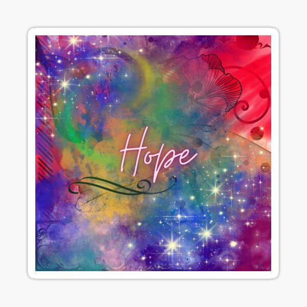 Watercolor Splash: Hope Sticker