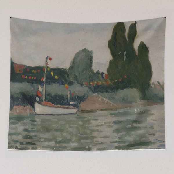Item preview,  Poissy, flagged boat Albert Marquet | Poissy, bateau pavoisé by Albert Marquet  designed and sold by TeeARTHY.
