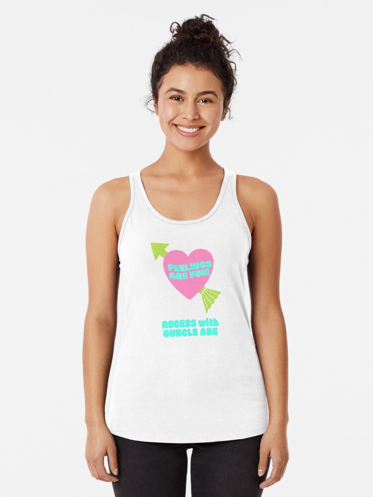 Thumbnail 1 of 3, Racerback Tank Top, Feelings Are Fun designed and sold by lightwardinc.