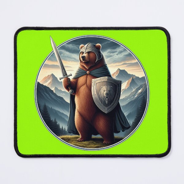 Item preview, MEDIEVAL BEAR - #99FF00 designed and sold by Marlon Oseguera.