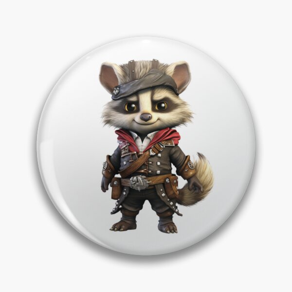 Item preview, Kawaii Raccoon Pirate designed and sold by KawaiiArtStyle.