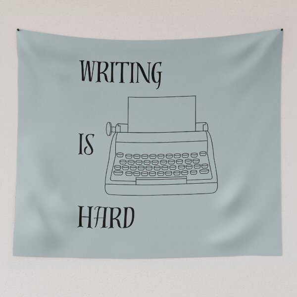 Item preview, Writing is Hard designed and sold by Leenaslovelies.