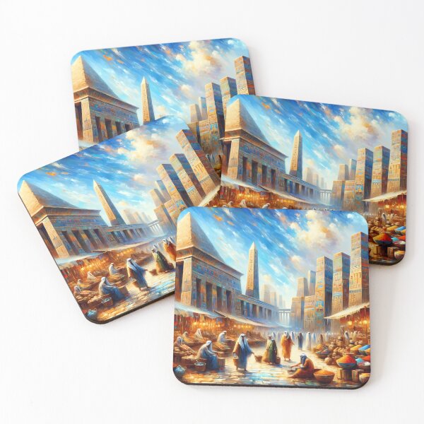Item preview, Vibrant Bazaar: A Glimpse into Ancient Egypt. designed and sold by EZfashion.