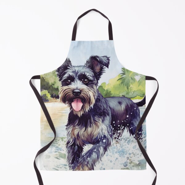 Item preview, Miniature Schnauzer Splashing In Water designed and sold by TheAnimalZ00.