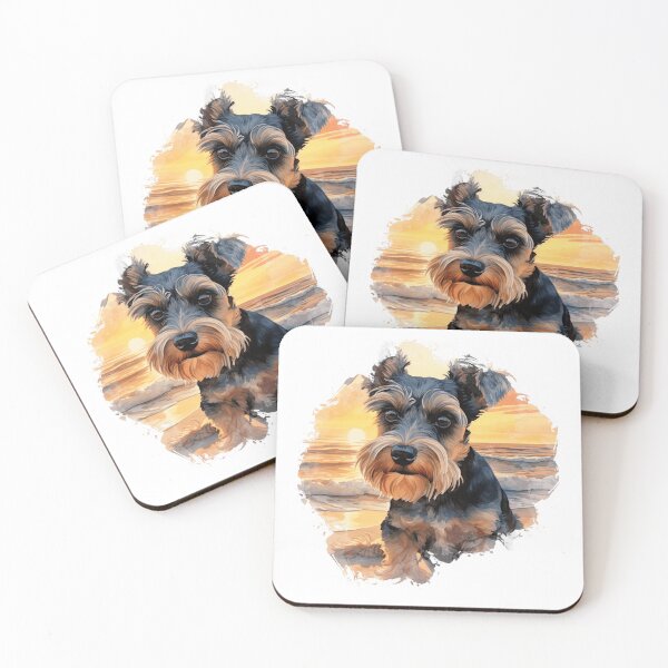 Item preview, Miniature Schnauzer At The Beach designed and sold by TheAnimalZ00.