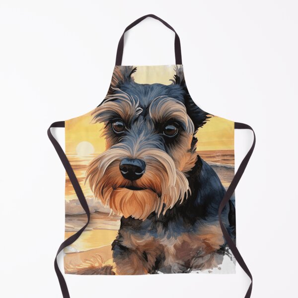 Item preview, Miniature Schnauzer At The Beach designed and sold by TheAnimalZ00.