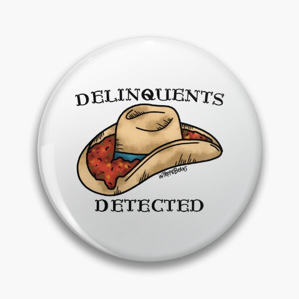 Item preview, “Delinquents Detected” Flash Tattoo designed and sold by IntrepidBeans.