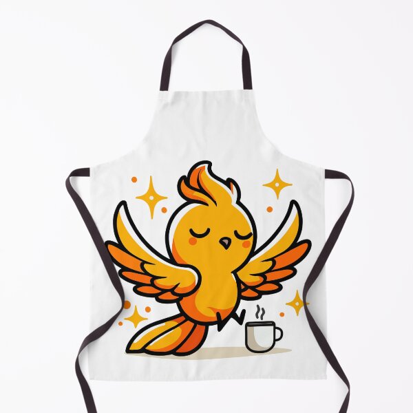 Item preview, Cute Phoenix Drinking Coffee designed and sold by BluRockDesigns.