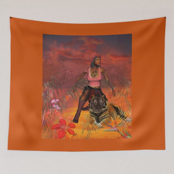 Item preview, A Woman and Her Tiger designed and sold by Patricia Brown.