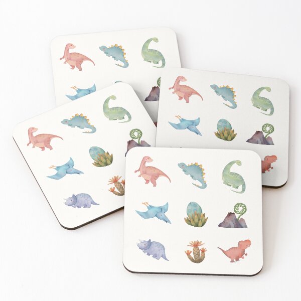 Item preview, Colorful Cute Dino Set - Dinosaur Lovers Gift designed and sold by patternjp.