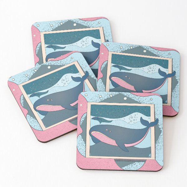 Item preview, Abstract Whale Art, Nursery, Print designed and sold by KMDs.