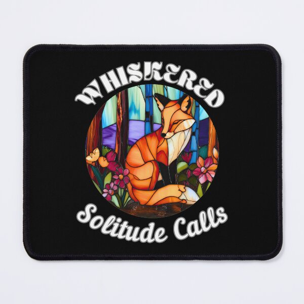 Item preview, Whiskered Solitude Calls. fox quote designed and sold by FoxVibes.