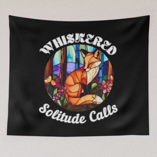 Item preview, Whiskered Solitude Calls. fox quote designed and sold by FoxVibes.