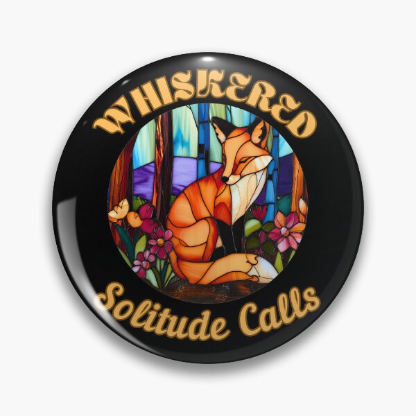 Item preview, Whiskered Solitude Calls. fox saying designed and sold by FoxVibes.