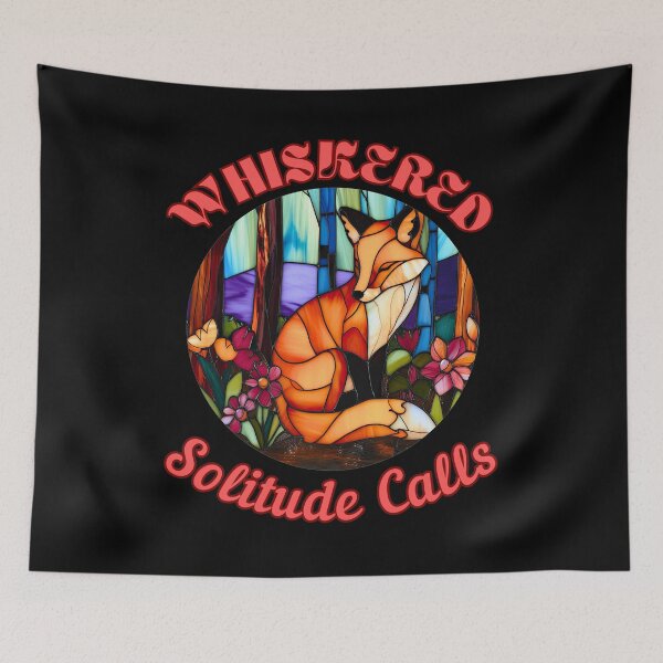 Item preview, Whiskered Solitude Calls. retro fox designed and sold by FoxVibes.