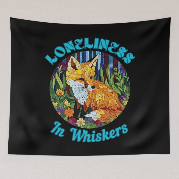 Item preview, Loneliness in Whiskers. fox face designed and sold by FoxVibes.