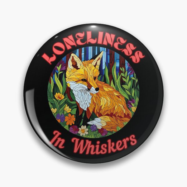Item preview, Loneliness in Whiskers. fox head designed and sold by FoxVibes.