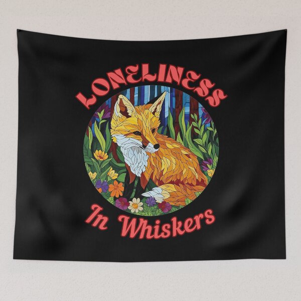 Item preview, Loneliness in Whiskers. fox head designed and sold by FoxVibes.