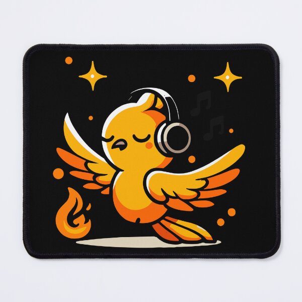 Item preview, Cute Phoenix Listening To Music designed and sold by BluRockDesigns.