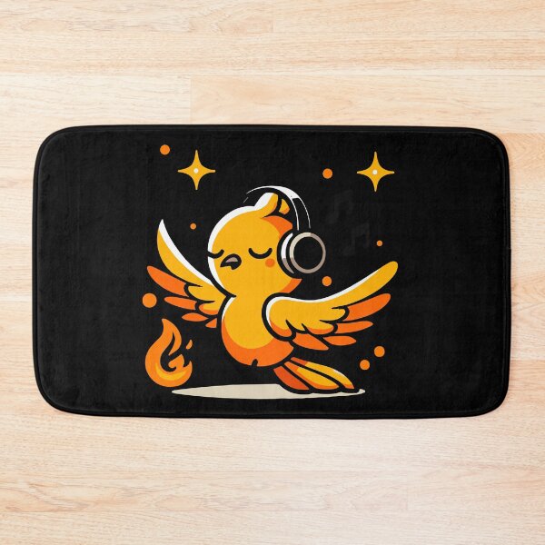 Item preview, Cute Phoenix Listening To Music designed and sold by BluRockDesigns.