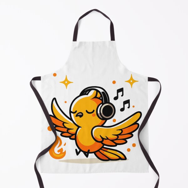 Item preview, Cute Phoenix Listening To Music designed and sold by BluRockDesigns.
