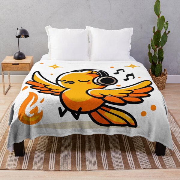 Item preview, Cute Phoenix Listening To Music designed and sold by BluRockDesigns.