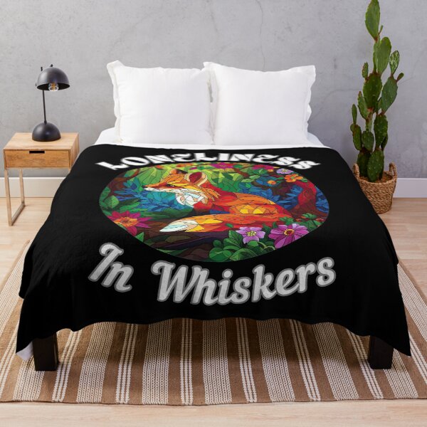 Item preview, Loneliness in Whiskers. fox quote designed and sold by FoxVibes.