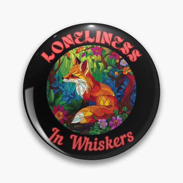 Item preview, Loneliness in Whiskers. retro fox designed and sold by FoxVibes.