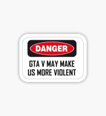 DANGER GTA V Sticker