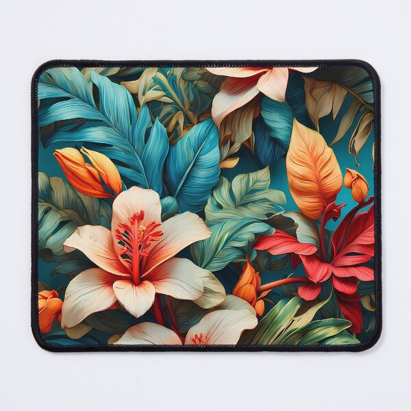 Item preview, seamless botanical flower digital art print designed and sold by MDigitArtistry.