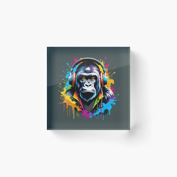 Item preview, Cool Graffiti Party Gorilla designed and sold by TheArtOfPat.