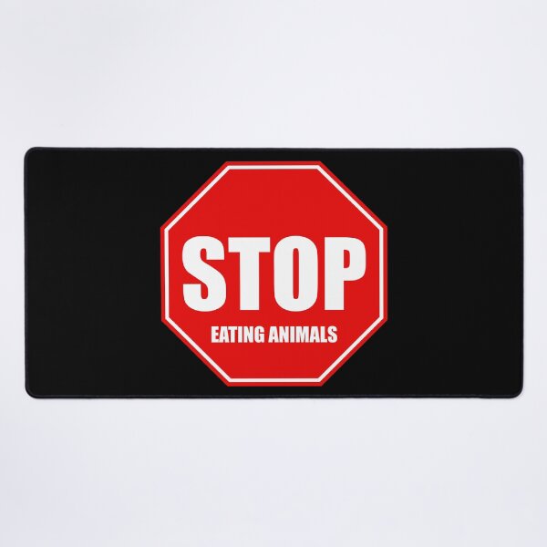 Item preview, Vegan Stop Sign Red. Stop Eating Animals designed and sold by kakarikihill.