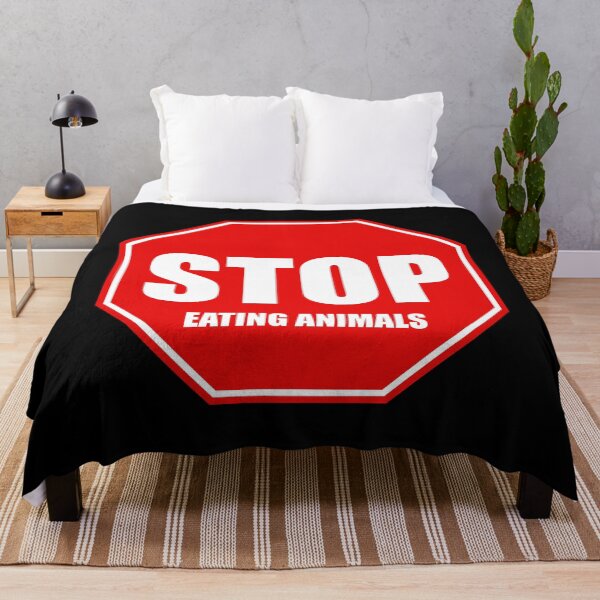 Item preview, Vegan Stop Sign Red. Stop Eating Animals designed and sold by kakarikihill.
