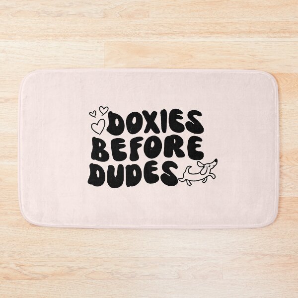 Item preview, Doxies Before Dudes - Graphic Dachshund typography designed and sold by Doodle-Doxie-CO.
