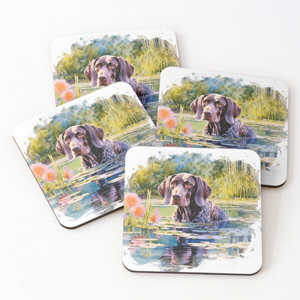 Item preview, German Shorthaired Pointer In A Lake designed and sold by TheAnimalZ00.
