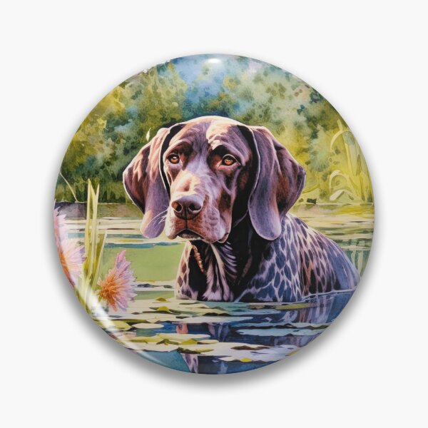 Item preview, German Shorthaired Pointer In A Lake designed and sold by TheAnimalZ00.