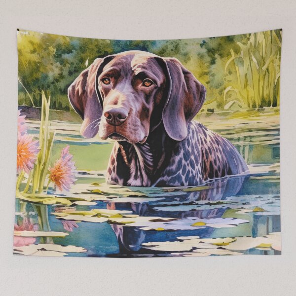 Item preview, German Shorthaired Pointer In A Lake designed and sold by TheAnimalZ00.