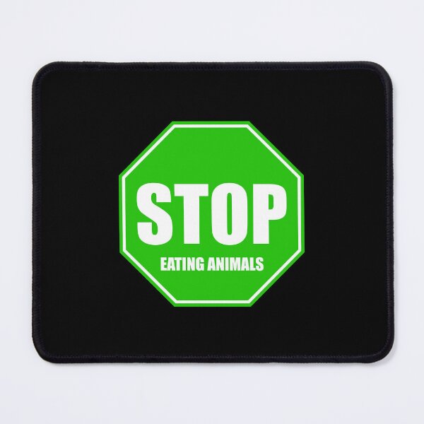 Item preview, Vegan Stop Sign Green. Stop Eating Animals designed and sold by kakarikihill.
