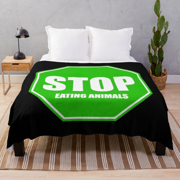 Item preview, Vegan Stop Sign Green. Stop Eating Animals designed and sold by kakarikihill.