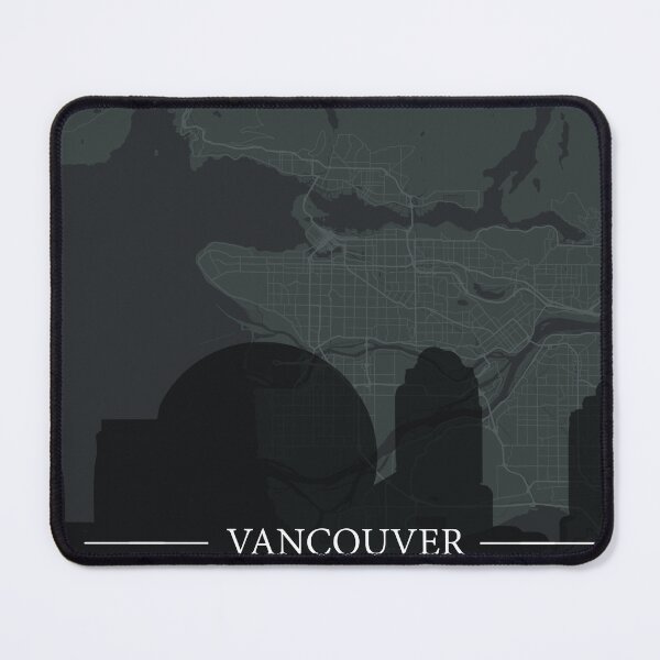 Item preview, Vancouver City map with silhouette designed and sold by GuilhermeJacome.