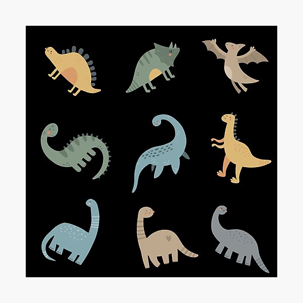 Item preview, Colorful Cute Dino Set - Dinosaur Lovers Gift designed and sold by patternjp.