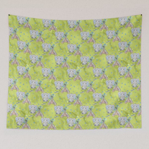 Item preview, Elephant Pattern designed and sold by ElephantVibes.