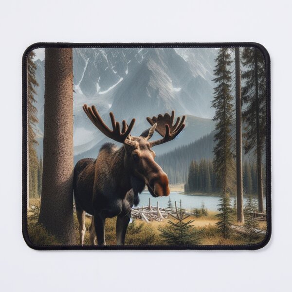 Item preview, Antler Majesty - The Regal Splendor of a Moose's Crowned Antlers designed and sold by ProgressMagnet.