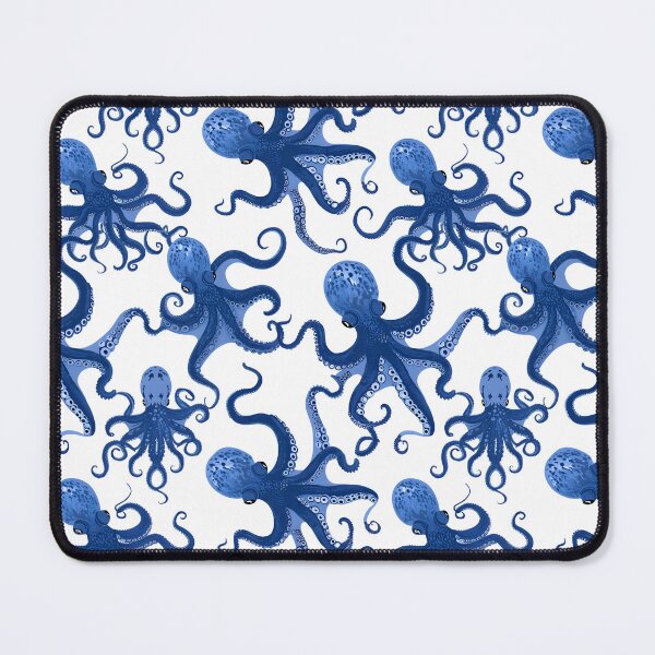 Item preview, Dancing blue octopus designed and sold by SophieClimaArt.