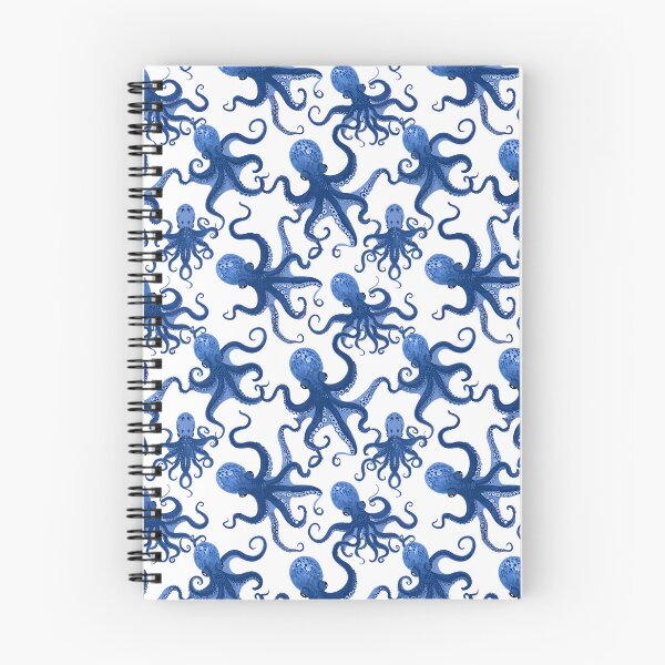 Item preview, Dancing blue octopus designed and sold by SophieClimaArt.