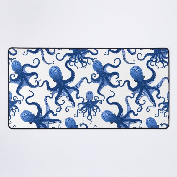 Item preview, Dancing blue octopus designed and sold by SophieClimaArt.