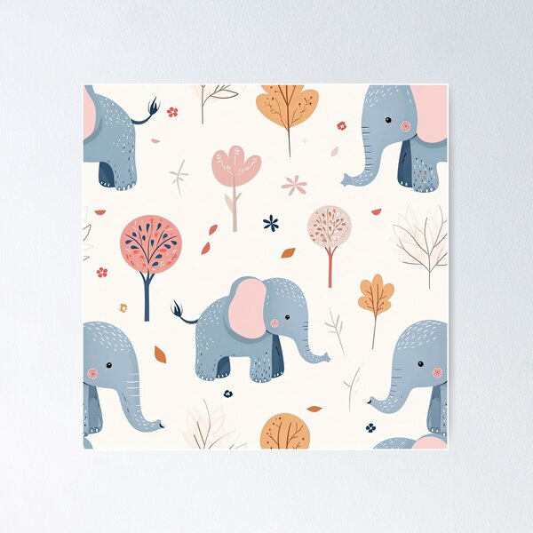 Item preview, Elephant Pattern designed and sold by ElephantVibes.