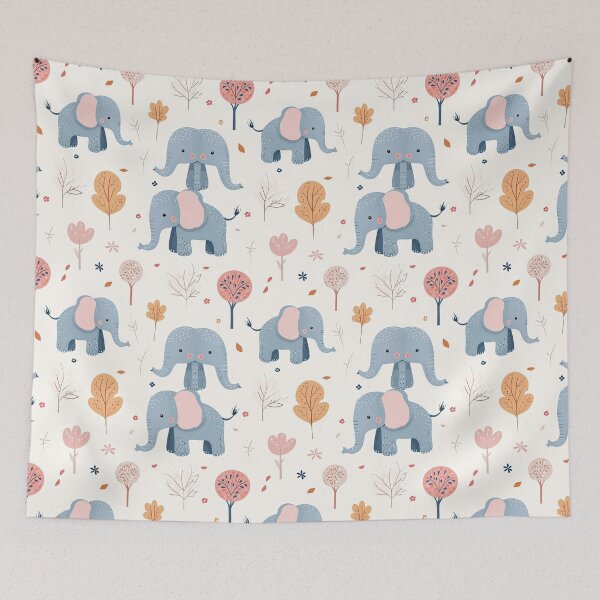 Item preview, Elephant Pattern designed and sold by ElephantVibes.