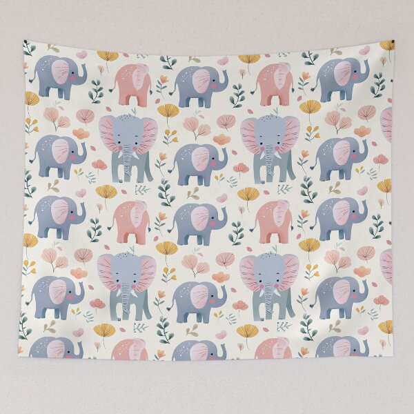 Item preview, Elephant Pattern designed and sold by ElephantVibes.
