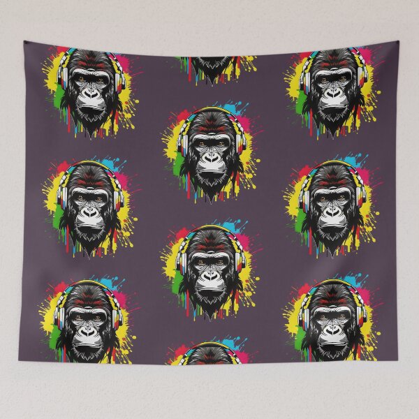 Item preview, Cool Graffiti Party Gorilla designed and sold by TheArtOfPat.